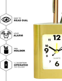 2 in 1 Table Clock and Desk organizer for Home Décor K2591