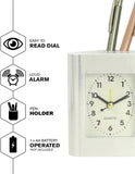 2 in 1 Table Clock and Desk organizer for Home Décor K2593