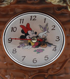 Brown Color 17 X 21Cm Analog Table Clock K3076