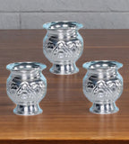 Sigaram 2Inch German Silver Kum Kum Cup For Home Pooja Decore K2517