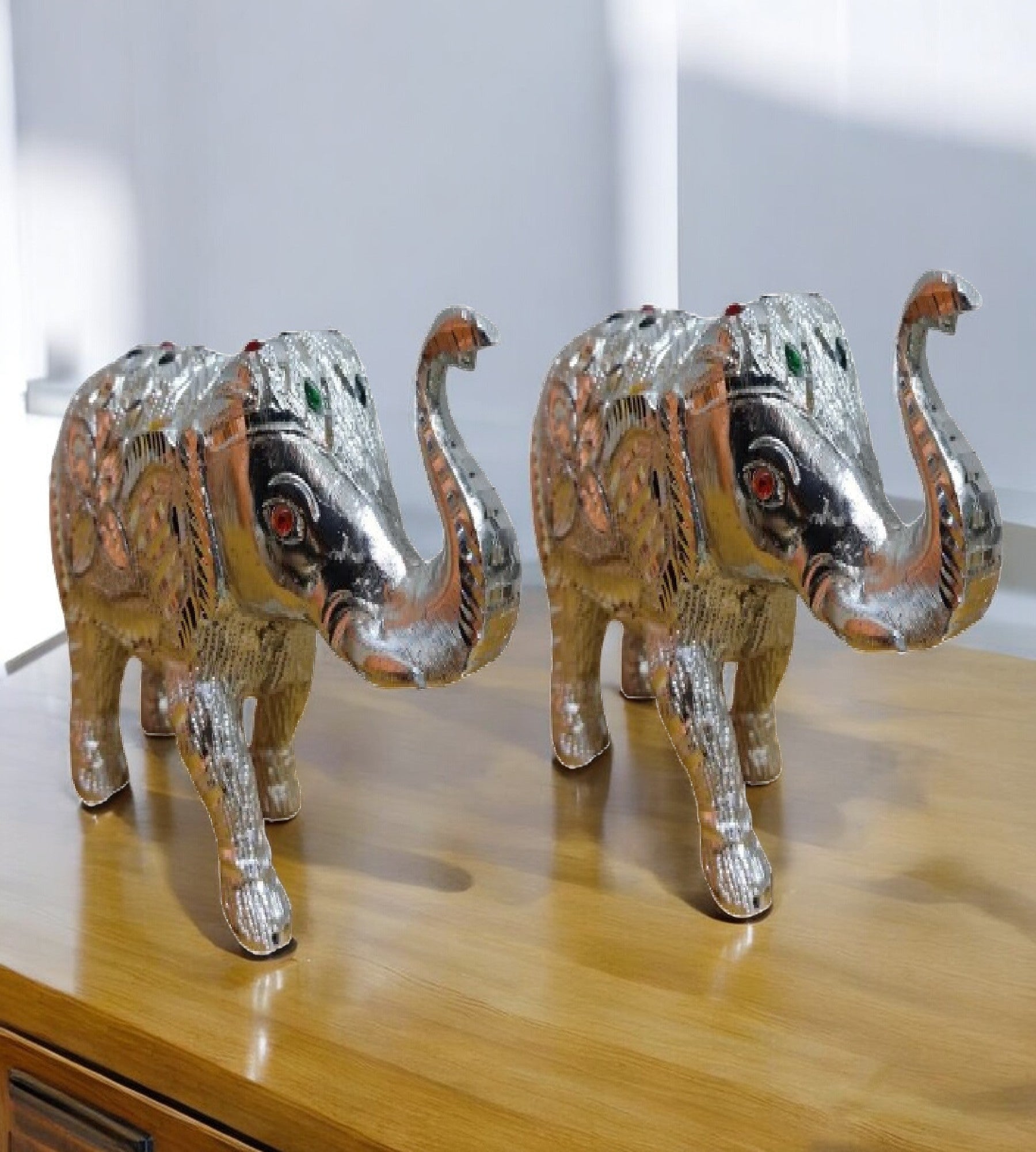 Sigaram 4.5 Inch Metal Elephant For Home Pooja Decore K4438