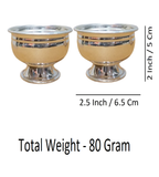 Sigaram German Silver 2 inch Plain Kum Kum Bharani Cup For Home Pooja Decore K4494