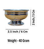 Sigaram German Silver 2 inch Plain Kum Kum Bharani Cup For Home Pooja Decore K4589