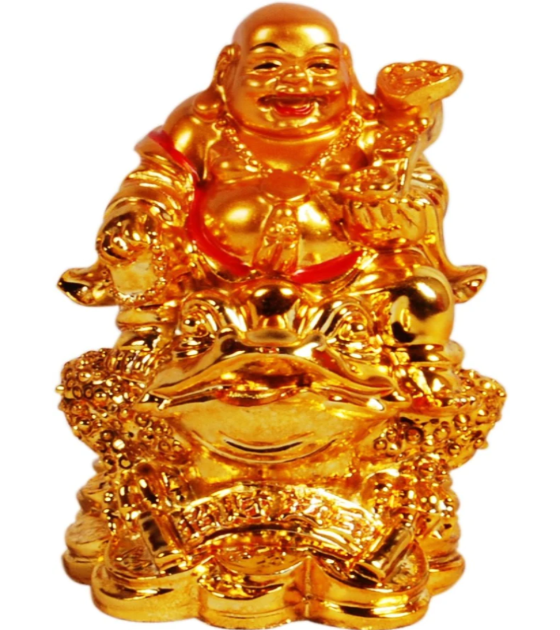 Happy Man - Laughing Buddha Vastu Showpiece for Office-Desk, Table Decor, Home, shop and Car Dashboard - K829