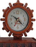 The chakra shaped table clock is neatly desingned with english numerical and home decorative K3837