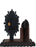 The chakra shaped table clock is neatly desingned with english numerical and home decorative K3838