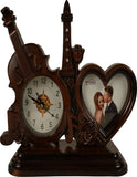 23x20 Cm Guitar Table Clock With Photoframe for Home Office College K4184